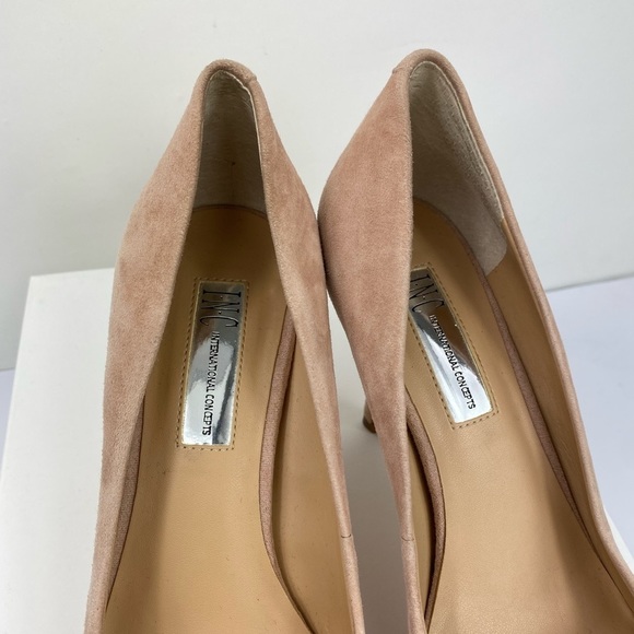 INC International Concepts Zitah Pointed Toe Pump Sz7.5M Blush Suede - Picture 3 of 12